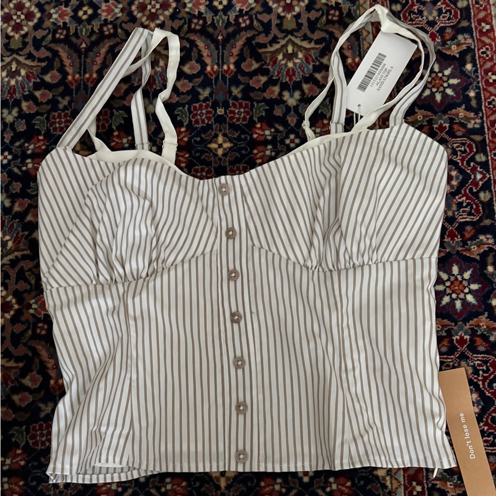 REFORMATION STRIPED TANK